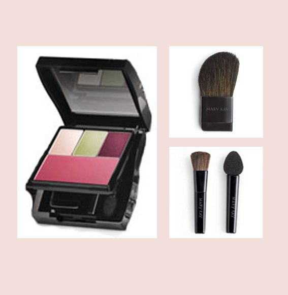 Mini Estojo Compacto Mary Kay® vazio + aplicadores*